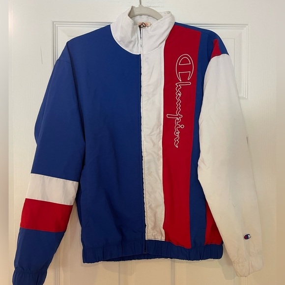 CHAMPION Vintage 
Tri Colour Block Track Jacket - Picture 2 of 4